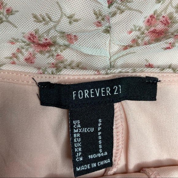 Forever 21 Mesh Ruched Floral Dress - Picture 4 of 4